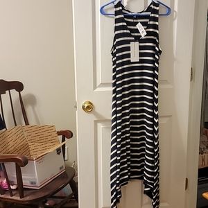 Blue & white summer dress, medium,NWT!